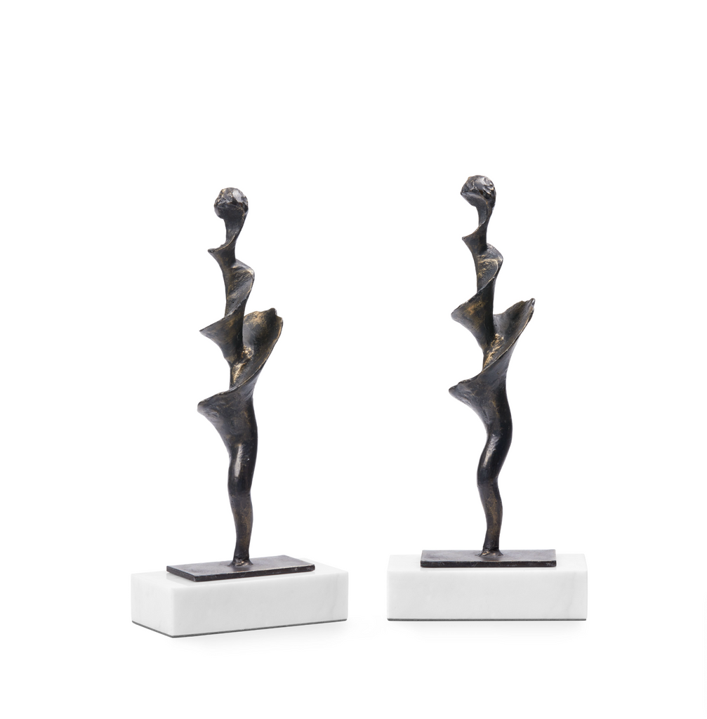 Villa & House Spiral Small Statue Set of 2