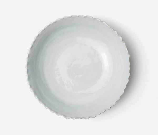 Blue Pheasant Adina Large Serving Bowl, Set of Two - Antique White