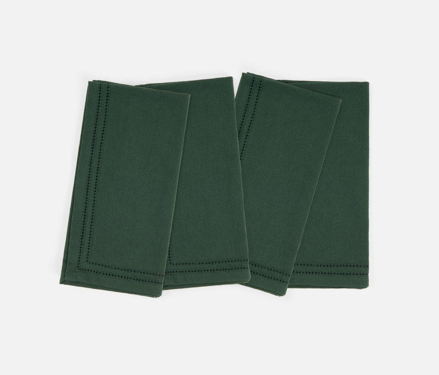 Blue Pheasant Betty Forest Cocktail Napkin w/ Double Eyelet - Pack of 4