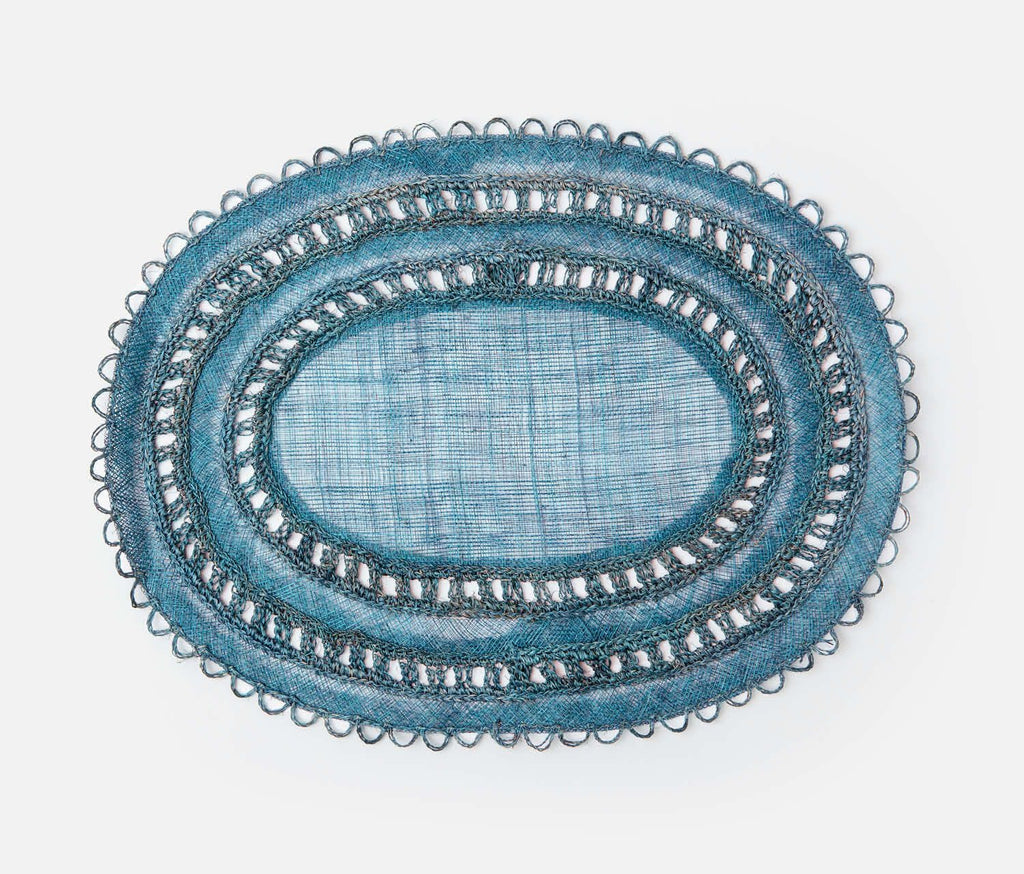 Blue Pheasant Carmine Deep Blue Placemat set of 4