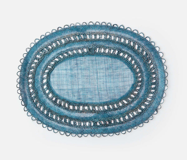 Blue Pheasant Carmine Deep Blue Placemat set of 4