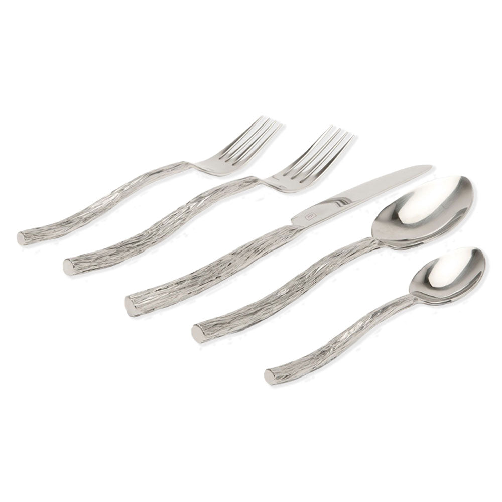 Blue Pheasant Danele Polished Silver Flatware Set