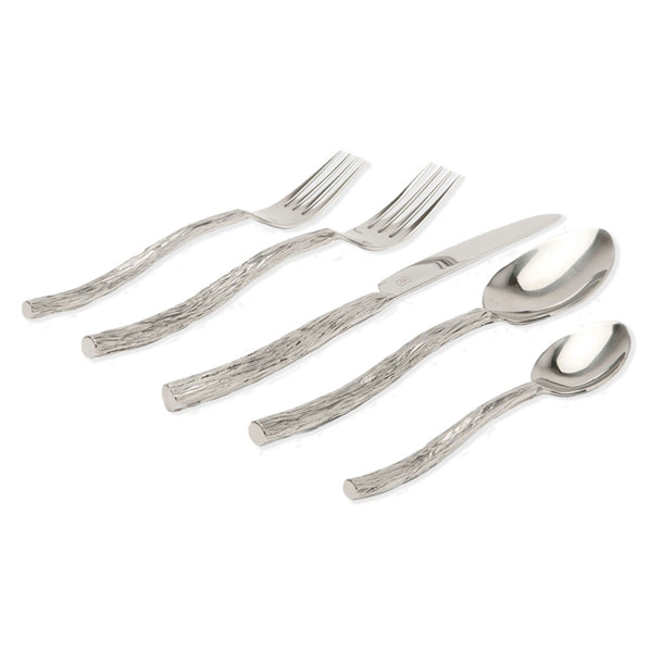 Blue Pheasant Danele Polished Silver Flatware Set