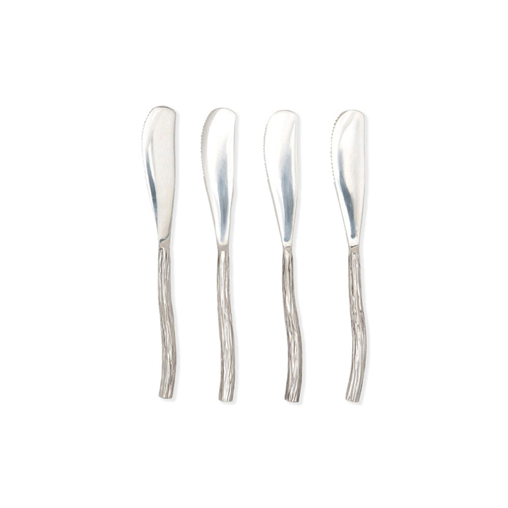Blue Pheasant Danele Polished Silver Spreaders