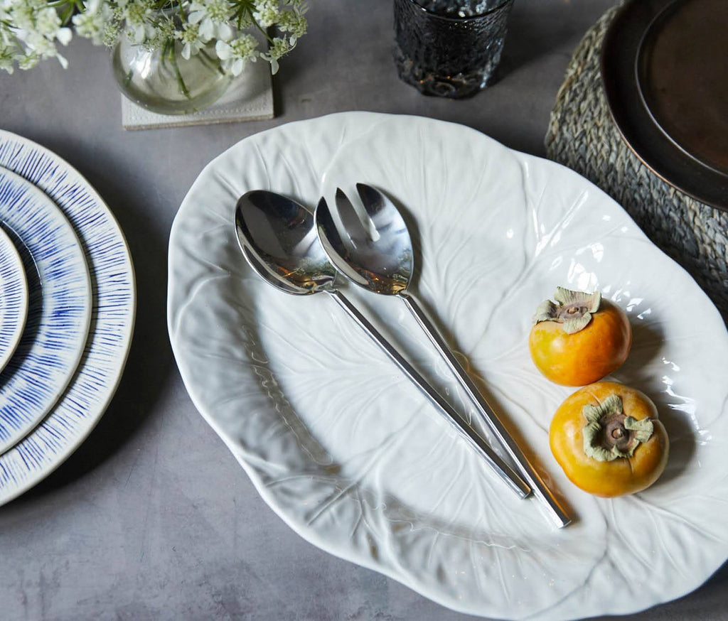 Blue Pheasant Gwen Polished Silver 2-Piece Serving Set