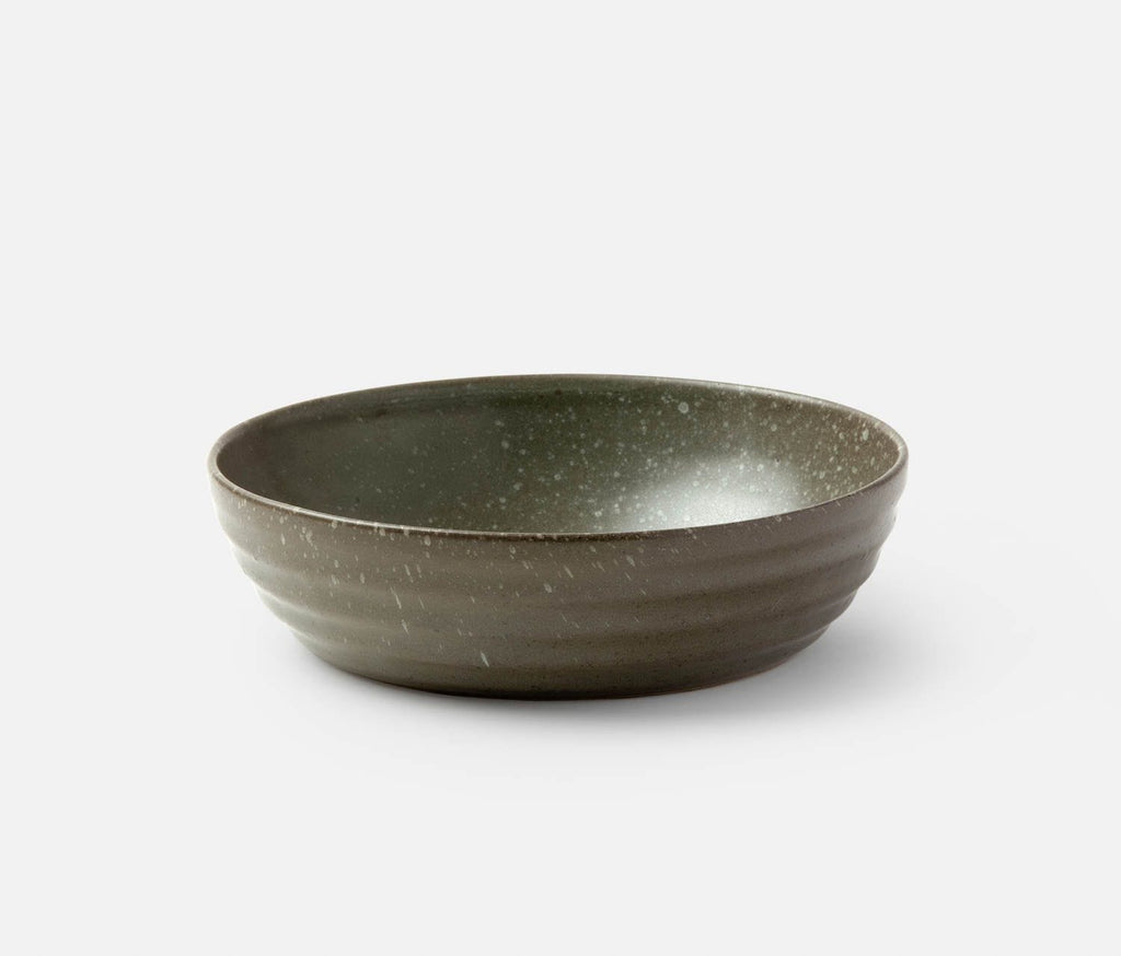 Blue Pheasant Hayes Gray Salt Glaze Serving Bowl