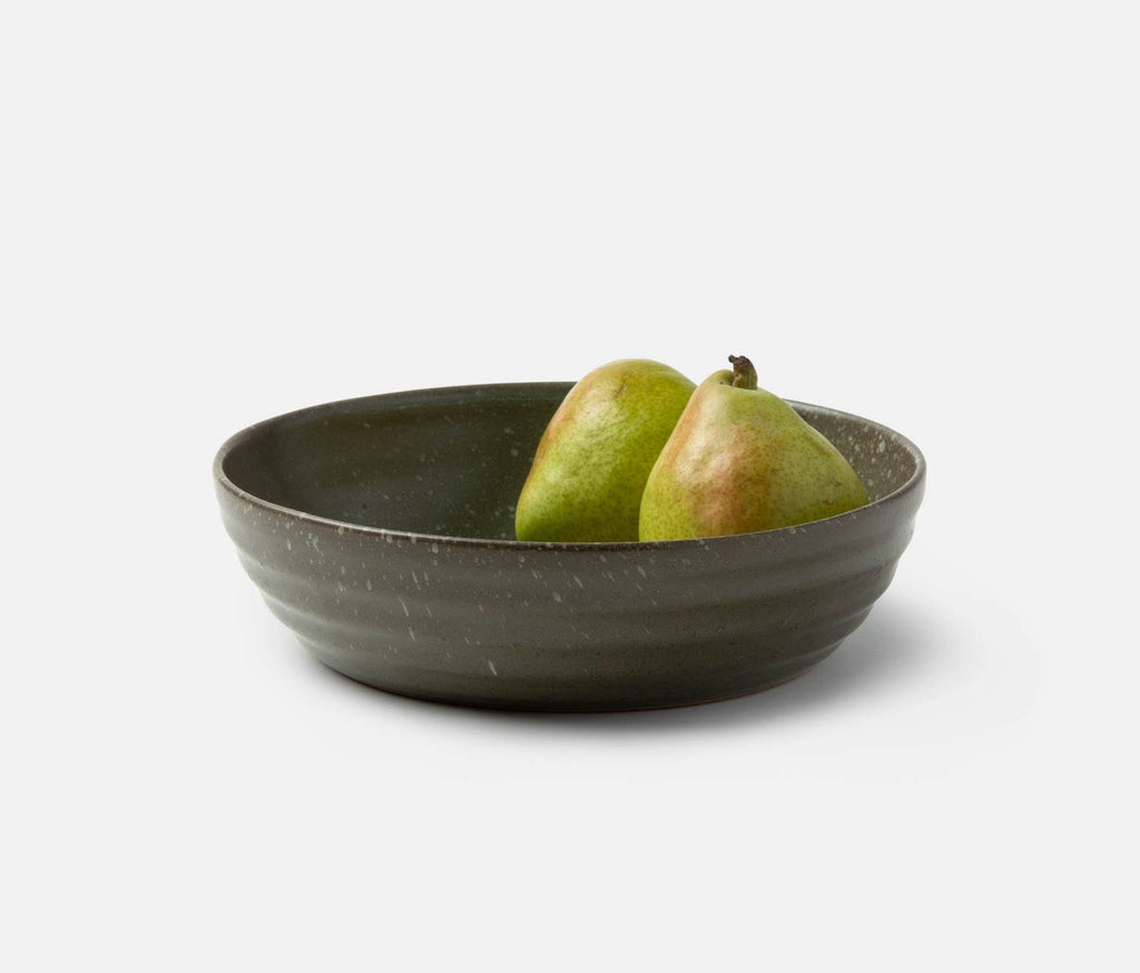 Blue Pheasant Hayes Gray Salt Glaze Serving Bowl