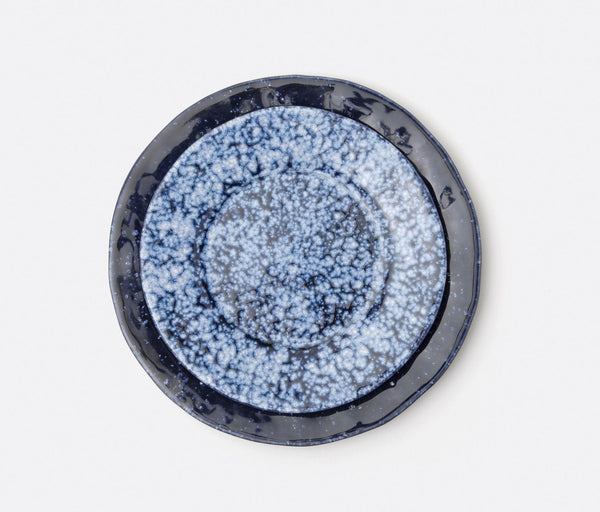 Blue Pheasant Isla Spotted White Dessert/Salad Plate / Set of 4