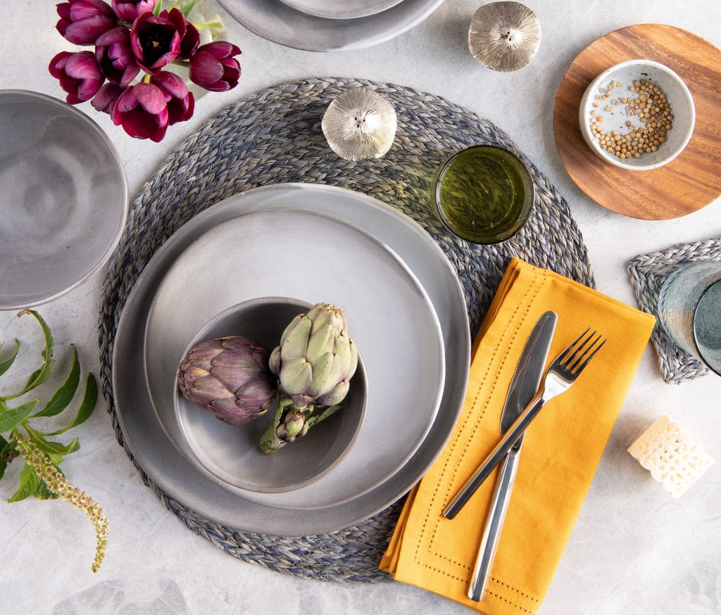 Blue Pheasant Betty Cocktail Napkin, Marigold, w/ Double Eyelet - Pack of 4