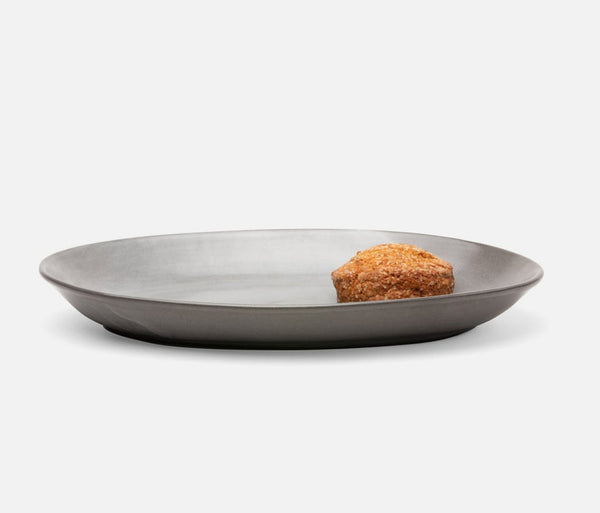 Blue Pheasant Marcus Large Serving Platter - Cement Glaze