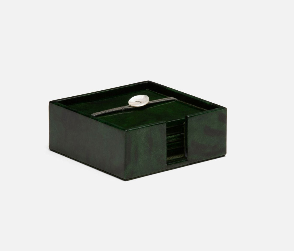 Blue Pheasant Nelson, Emerald Gloss Coasters, Set of 6