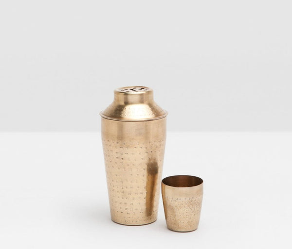 Blue Pheasant Winsford Antique Brass Cocktail Shaker