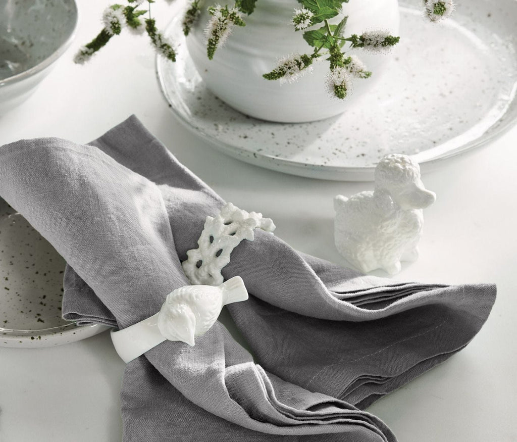 Blue Pheasant Greta Napkin Rings - Set of 4