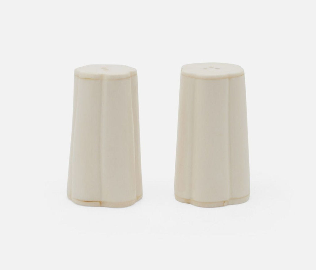 Blue Pheasant Milo Natural Salt and Pepper Shakers - Natural Bone